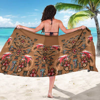 Terracotta Bird of Batik Papua Sarong Exotic Natural Wealth of Papua LT9 - Polynesian Pride