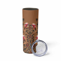Terracotta Bird of Batik Papua Skinny Tumbler Exotic Natural Wealth of Papua LT9 - Polynesian Pride