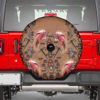 Terracotta Bird of Batik Papua Spare Tire Cover Exotic Natural Wealth of Papua LT9 - Polynesian Pride