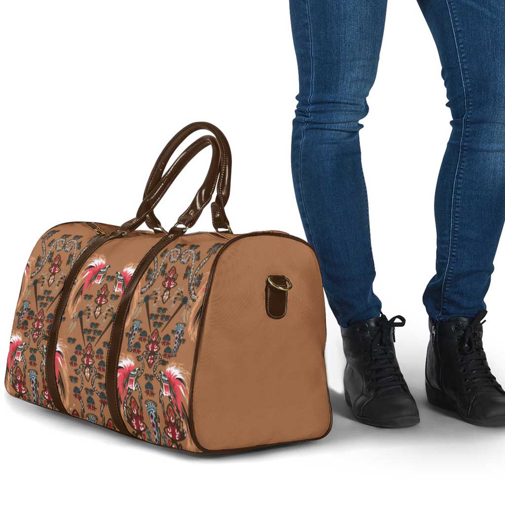 Terracotta Bird of Batik Papua Travel Bag Exotic Natural Wealth of Papua LT9 - Polynesian Pride