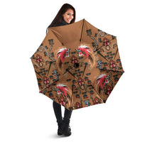 Terracotta Bird of Batik Papua Umbrella Exotic Natural Wealth of Papua LT9 - Polynesian Pride
