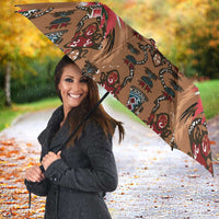 Terracotta Bird of Batik Papua Umbrella Exotic Natural Wealth of Papua LT9 - Polynesian Pride
