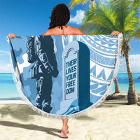 FSM Verterans Day Beach Blanket Their Lives Your Freedom LT9 - Polynesian Pride