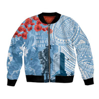 FSM Verterans Day Bomber Jacket Their Lives Your Freedom LT9 Unisex Blue - Polynesian Pride