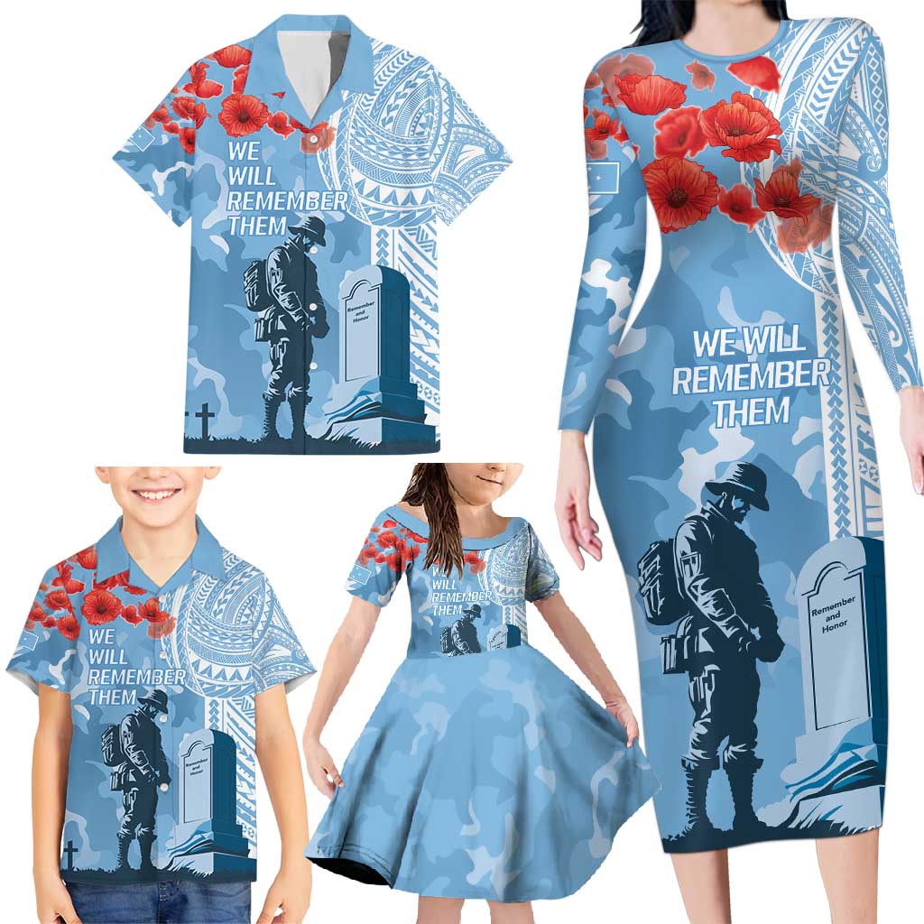FSM Verterans Day Family Matching Long Sleeve Bodycon Dress and Hawaiian Shirt Their Lives Your Freedom LT9 - Polynesian Pride