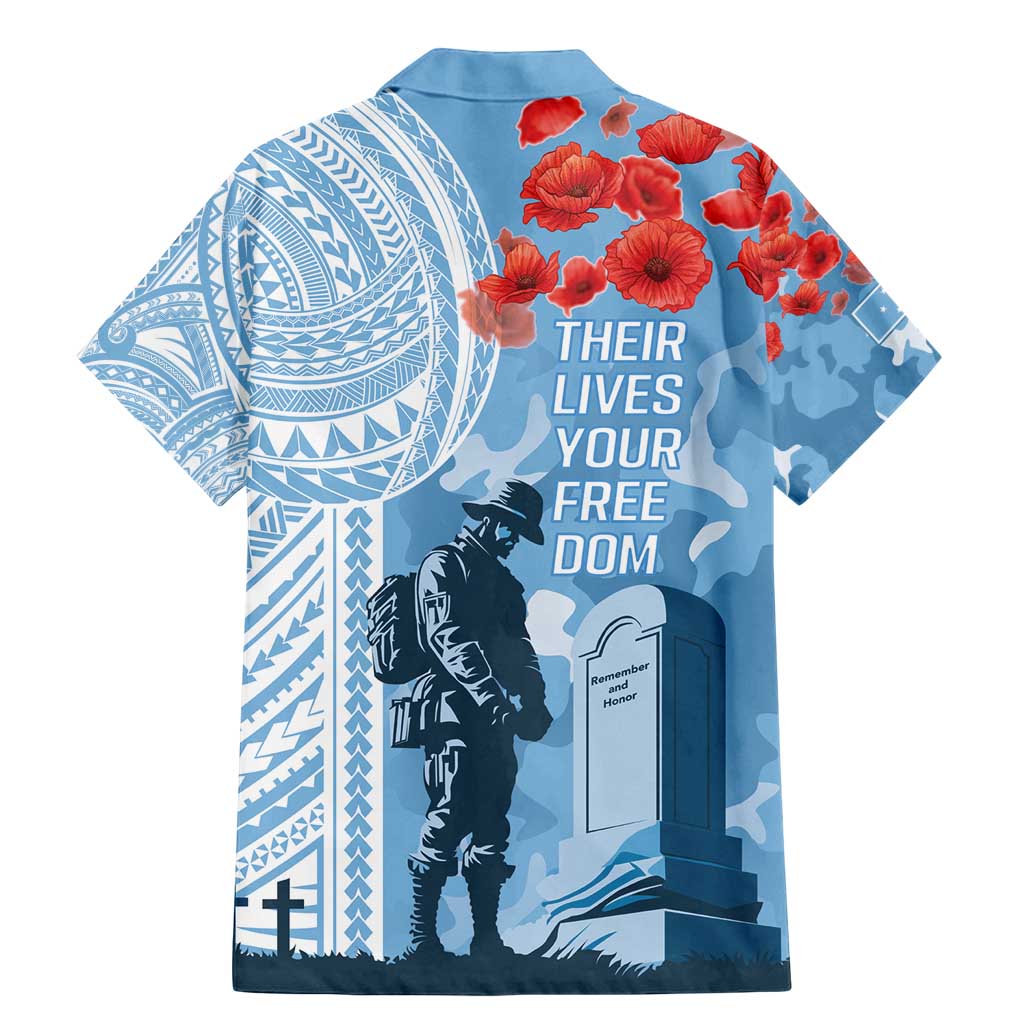 FSM Verterans Day Family Matching Mermaid Dress and Hawaiian Shirt Their Lives Your Freedom LT9 - Polynesian Pride
