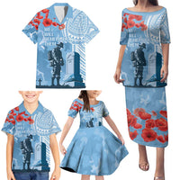 FSM Verterans Day Family Matching Puletasi and Hawaiian Shirt Their Lives Your Freedom LT9 - Polynesian Pride