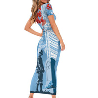 FSM Verterans Day Family Matching Short Sleeve Bodycon Dress and Hawaiian Shirt Their Lives Your Freedom LT9 - Polynesian Pride