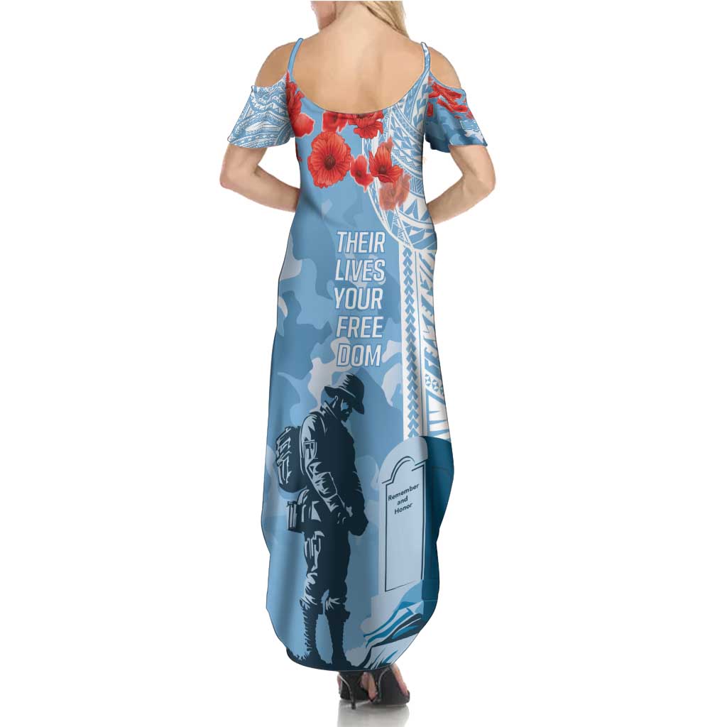 FSM Verterans Day Family Matching Summer Maxi Dress and Hawaiian Shirt Their Lives Your Freedom LT9 - Polynesian Pride