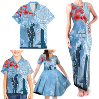 FSM Verterans Day Family Matching Tank Maxi Dress and Hawaiian Shirt Their Lives Your Freedom LT9 - Polynesian Pride