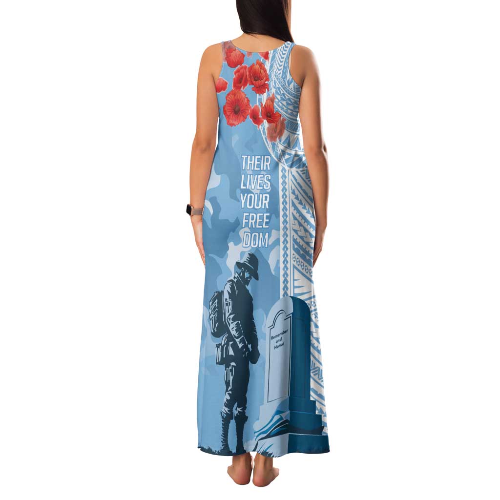 FSM Verterans Day Family Matching Tank Maxi Dress and Hawaiian Shirt Their Lives Your Freedom LT9 - Polynesian Pride