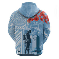 FSM Verterans Day Hoodie Their Lives Your Freedom LT9 - Polynesian Pride