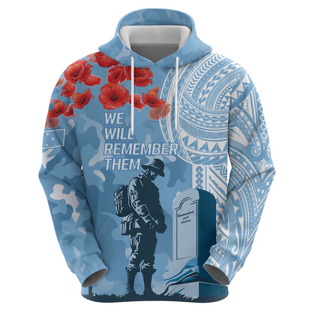 FSM Verterans Day Hoodie Their Lives Your Freedom LT9 - Polynesian Pride