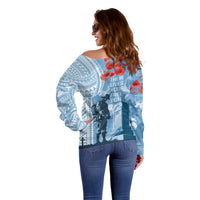 FSM Verterans Day Off Shoulder Sweater Their Lives Your Freedom LT9 - Polynesian Pride