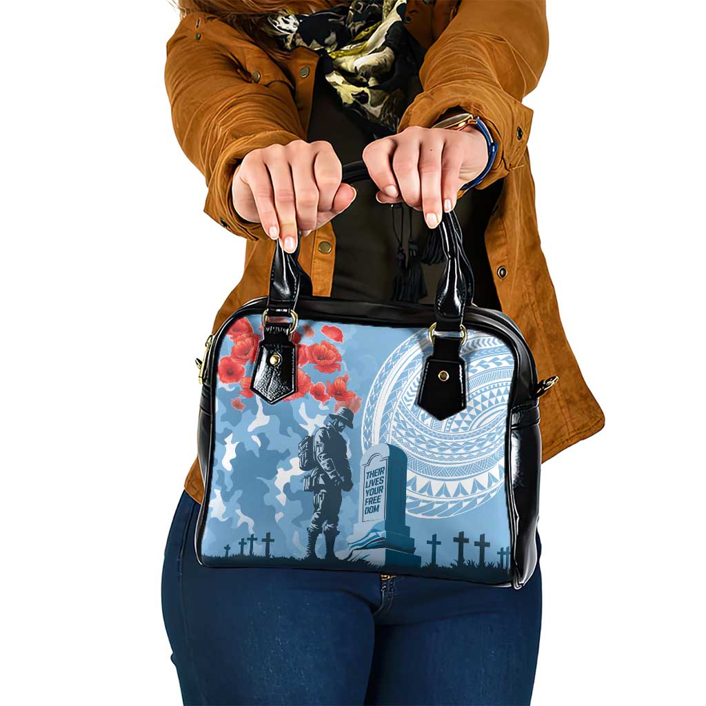 FSM Verterans Day Shoulder Handbag Their Lives Your Freedom LT9 One Size Blue - Polynesian Pride