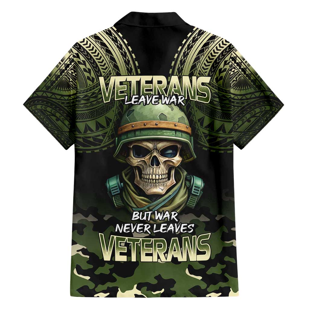 Veterans Day Family Matching Off Shoulder Maxi Dress and Hawaiian Shirt War Never Leaves A Veteran Proud Military LT9 - Polynesian Pride