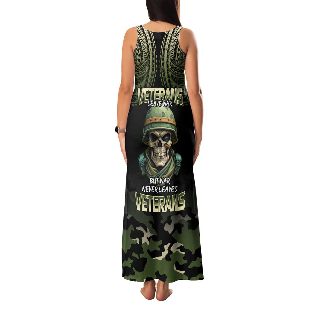 Veterans Day Family Matching Tank Maxi Dress and Hawaiian Shirt War Never Leaves A Veteran Proud Military LT9 - Polynesian Pride