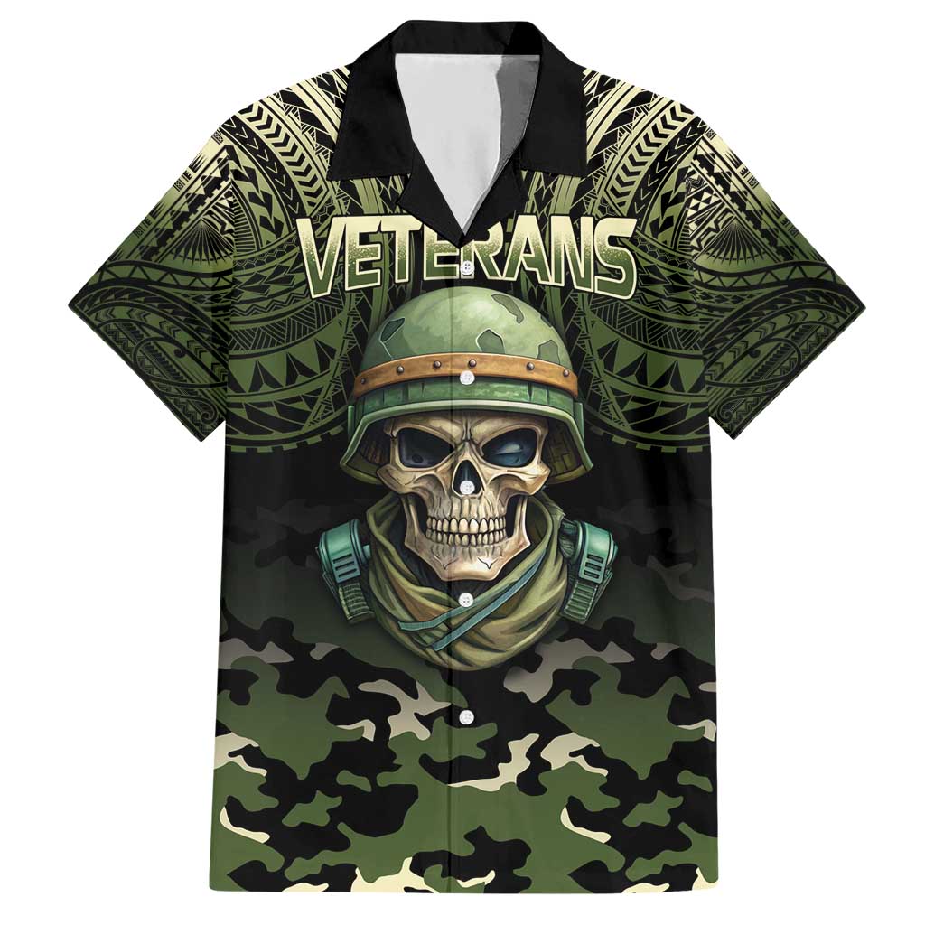 Veterans Day Hawaiian Shirt War Never Leaves A Veteran Proud Military LT9 Black - Polynesian Pride
