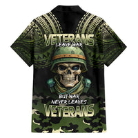 Veterans Day Hawaiian Shirt War Never Leaves A Veteran Proud Military LT9 - Polynesian Pride