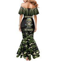 Veterans Day Mermaid Dress War Never Leaves A Veteran Proud Military LT9 - Polynesian Pride