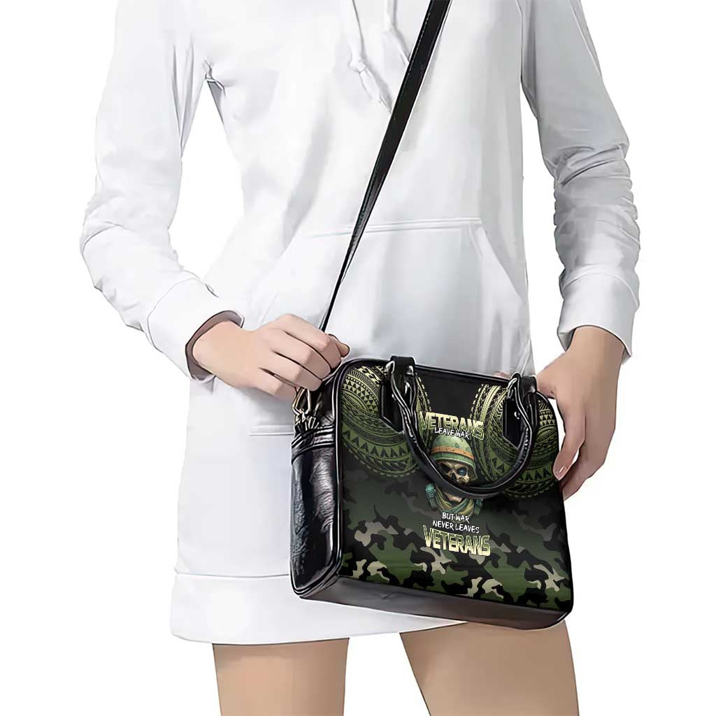 Veterans Day Shoulder Handbag War Never Leaves A Veteran Proud Military