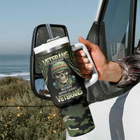 Veterans Day Tumbler With Handle War Never Leaves A Veteran Proud Military