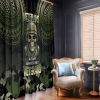 Veterans Day Window Curtain War Never Leaves A Veteran Proud Military LT9 - Polynesian Pride