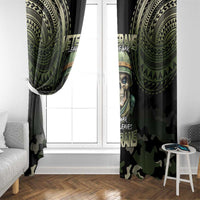 Veterans Day Window Curtain War Never Leaves A Veteran Proud Military LT9 - Polynesian Pride