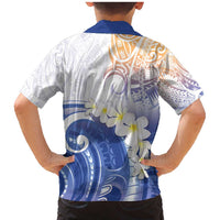 Marshall Islands Manit Day Family Matching Mermaid Dress and Hawaiian Shirt Plumeria and Polynesian Tribal LT9 - Polynesian Pride