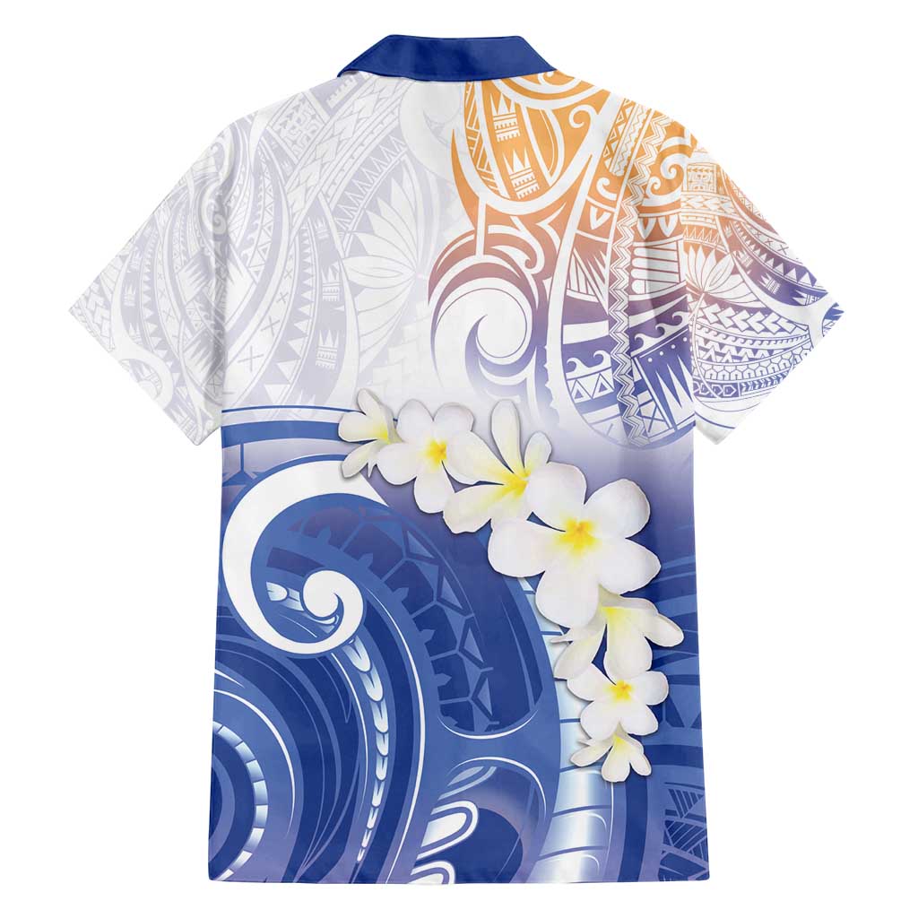 Marshall Islands Manit Day Family Matching Puletasi and Hawaiian Shirt Plumeria and Polynesian Tribal LT9 - Polynesian Pride