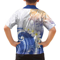 Marshall Islands Manit Day Family Matching Summer Maxi Dress and Hawaiian Shirt Plumeria and Polynesian Tribal LT9 - Polynesian Pride