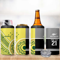 Custom Cricket AUNZ Spirit 4 in 1 Can Cooler Tumbler Aussie New Zealand Retro Edition LT9 - Polynesian Pride