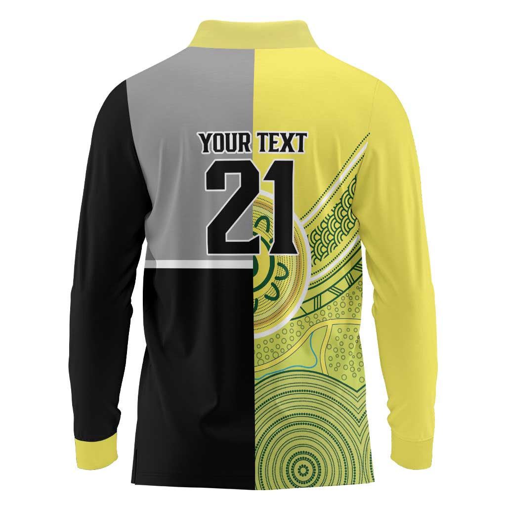 Custom Cricket AUNZ Spirit Long Sleeve Polo Shirt Aussie New Zealand Retro Edition LT9 - Polynesian Pride