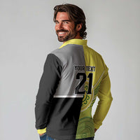 Custom Cricket AUNZ Spirit Long Sleeve Polo Shirt Aussie New Zealand Retro Edition LT9 - Polynesian Pride