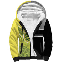 Custom Cricket AUNZ Spirit Sherpa Hoodie Aussie New Zealand Retro Edition LT9 Unisex Black - Polynesian Pride