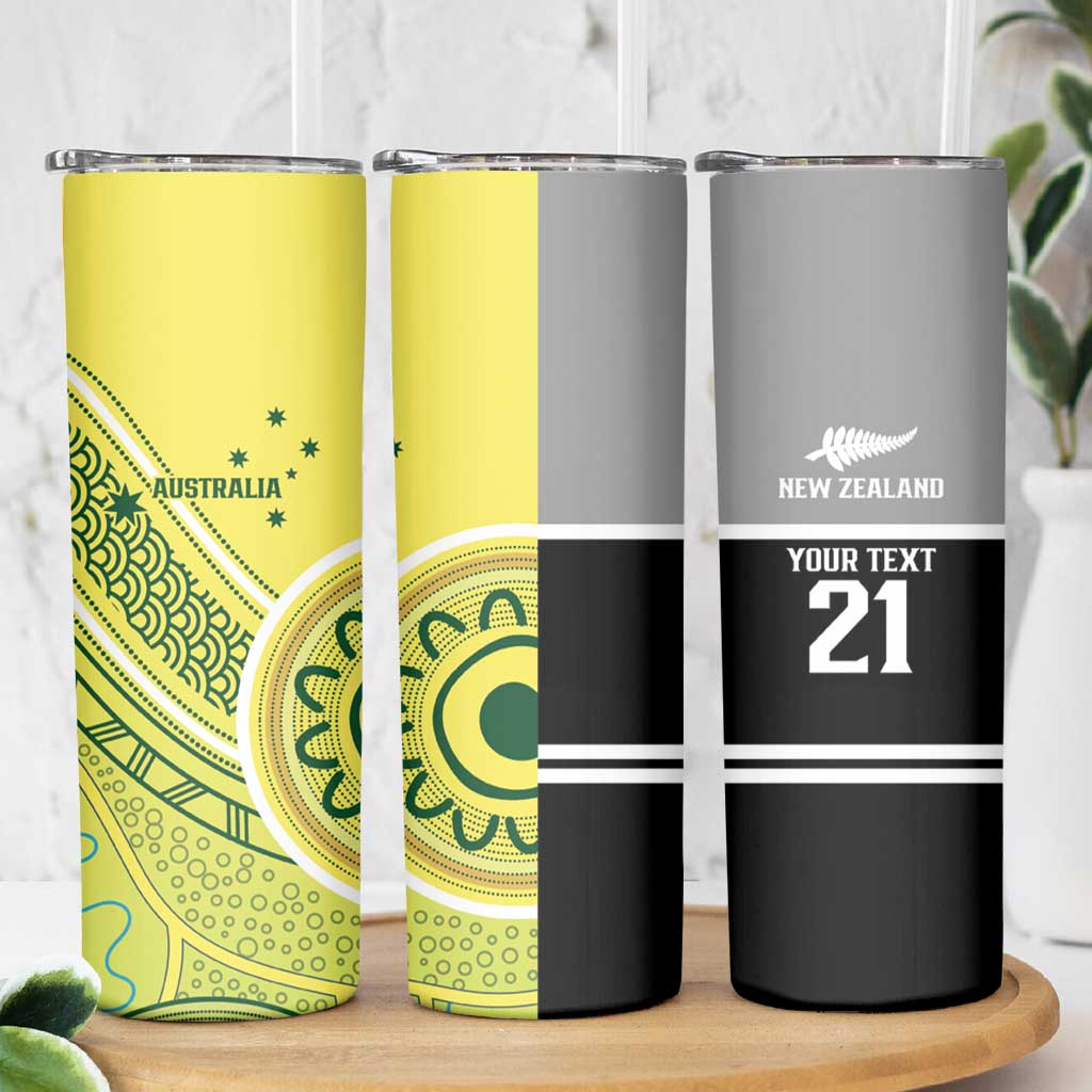 Custom Cricket AUNZ Spirit Skinny Tumbler Aussie New Zealand Retro Edition LT9 - Polynesian Pride
