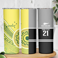 Custom Cricket AUNZ Spirit Skinny Tumbler Aussie New Zealand Retro Edition LT9 - Polynesian Pride