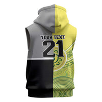 Custom Cricket AUNZ Spirit Sleeveless Hoodie Aussie New Zealand Retro Edition LT9 - Polynesian Pride