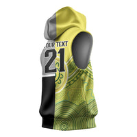 Custom Cricket AUNZ Spirit Sleeveless Hoodie Aussie New Zealand Retro Edition LT9 - Polynesian Pride