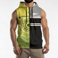 Custom Cricket AUNZ Spirit Sleeveless Zip Hoodie Aussie New Zealand Retro Edition LT9 - Polynesian Pride