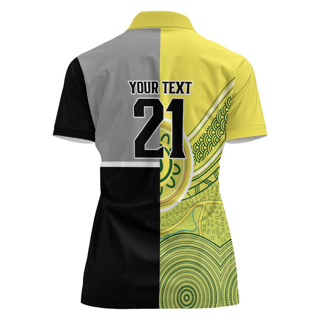 Custom Cricket AUNZ Spirit Women Polo Shirt Aussie New Zealand Retro Edition - Polynesian Pride