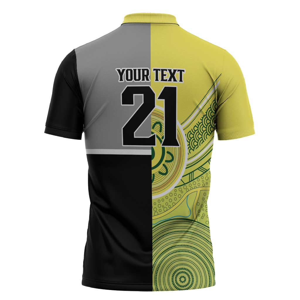 Custom Cricket AUNZ Spirit Zipper Polo Shirt Aussie New Zealand Retro Edition LT9 - Polynesian Pride