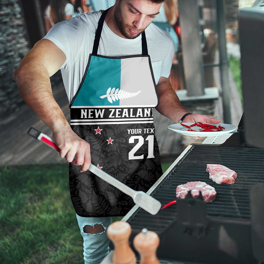 Custom NZ Cricket Pride Apron Silver Fern Fan Supporter Apparel - Polynesian Pride