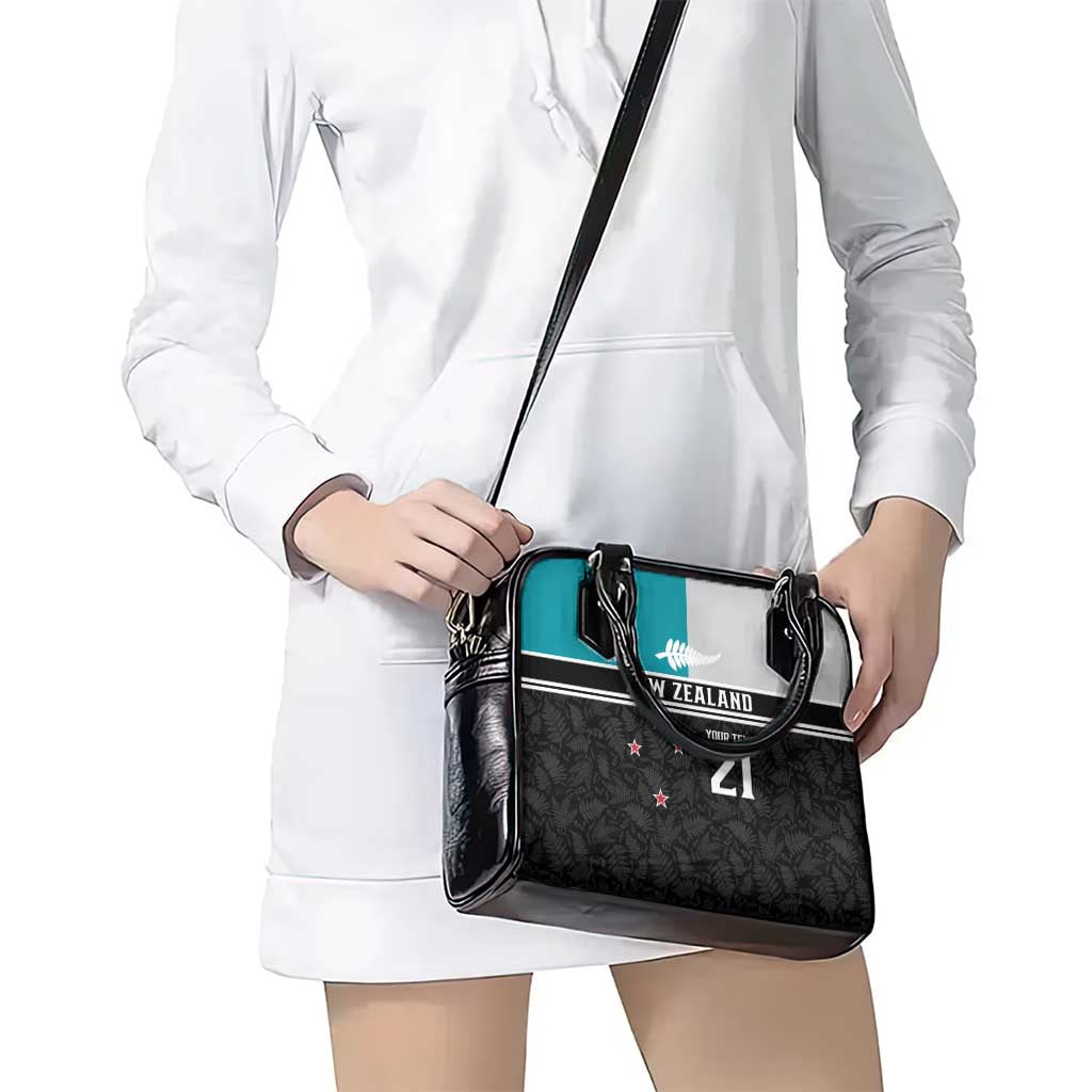 Custom NZ Cricket Pride Shoulder Handbag Silver Fern Fan Supporter Apparel - Polynesian Pride