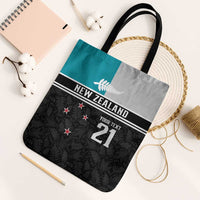 Custom NZ Cricket Pride Tote Bag Silver Fern Fan Supporter Apparel LT9 Black Strap One Size Black - Polynesian Pride