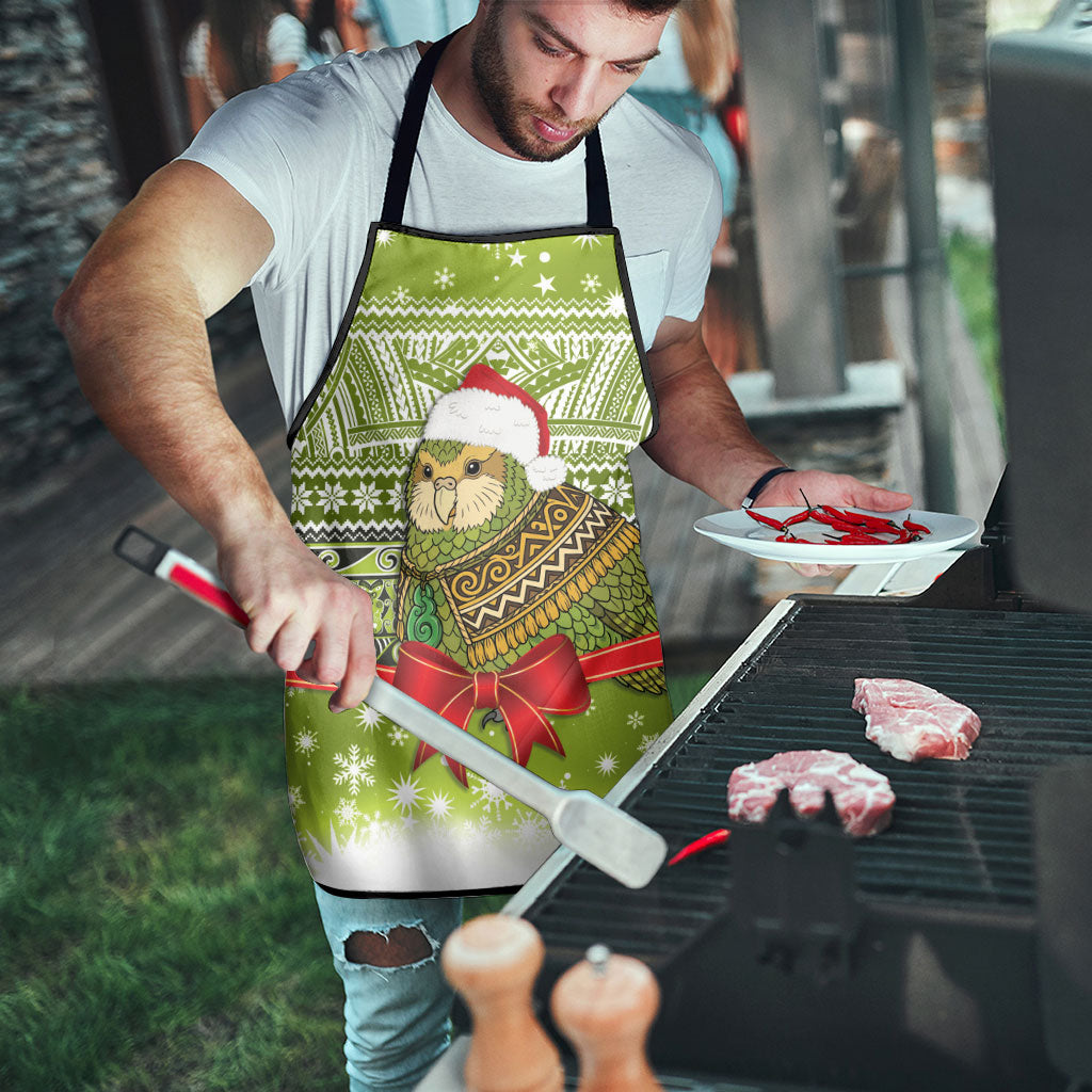 New Zealand Kakapo Christmas Apron Maori Inspired Knitted Patterns LT9 - Polynesian Pride