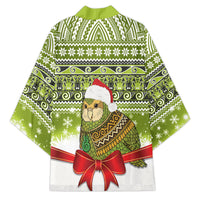 New Zealand Kakapo Christmas Kimono Maori Inspired Knitted Patterns LT9 - Polynesian Pride