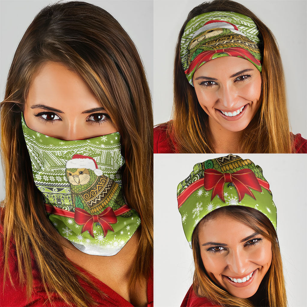 New Zealand Kakapo Christmas Neck Gaiter Maori Inspired Knitted Patterns LT9 - Polynesian Pride