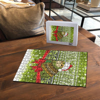 New Zealand Kakapo Christmas Puzzle Maori Inspired Knitted Patterns LT9 - Polynesian Pride