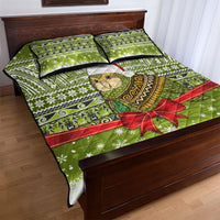 New Zealand Kakapo Christmas Quilt Bed Set Maori Inspired Knitted Patterns LT9 - Polynesian Pride